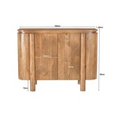 Livingfurn - Dressoir - Salano 105cm - Bruin