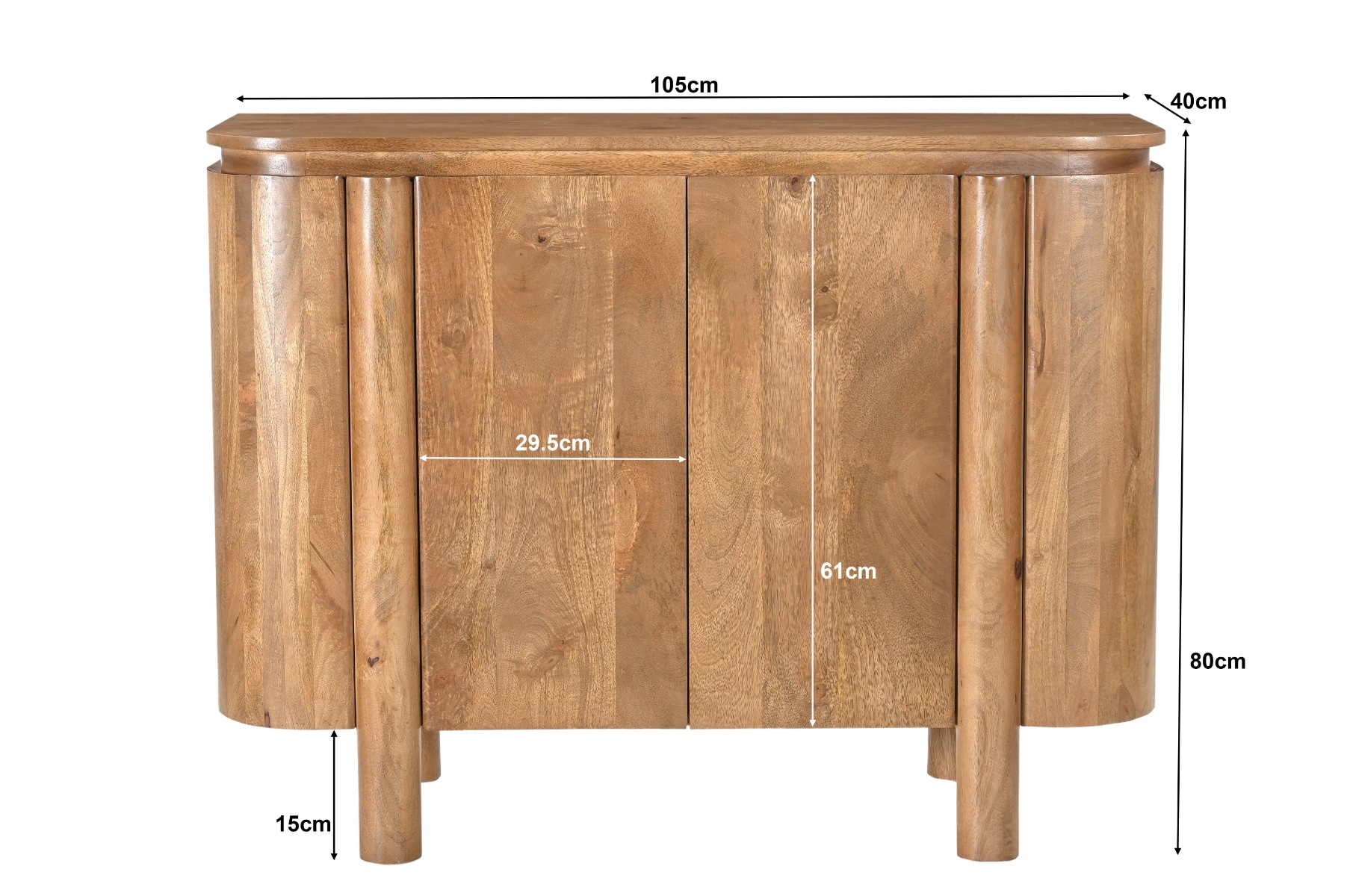 Livingfurn - Dressoir - Salano 105cm - Bruin