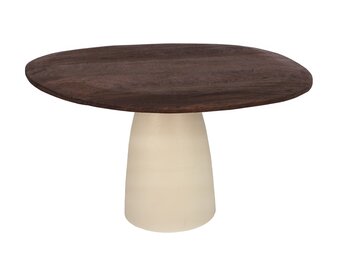 Brix - Eetkamertafel - Brix Marron 140 cm - Beige