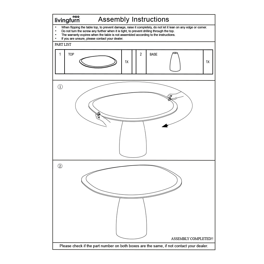 Brix - Eetkamertafel - Brix Marron 140 cm - Beige