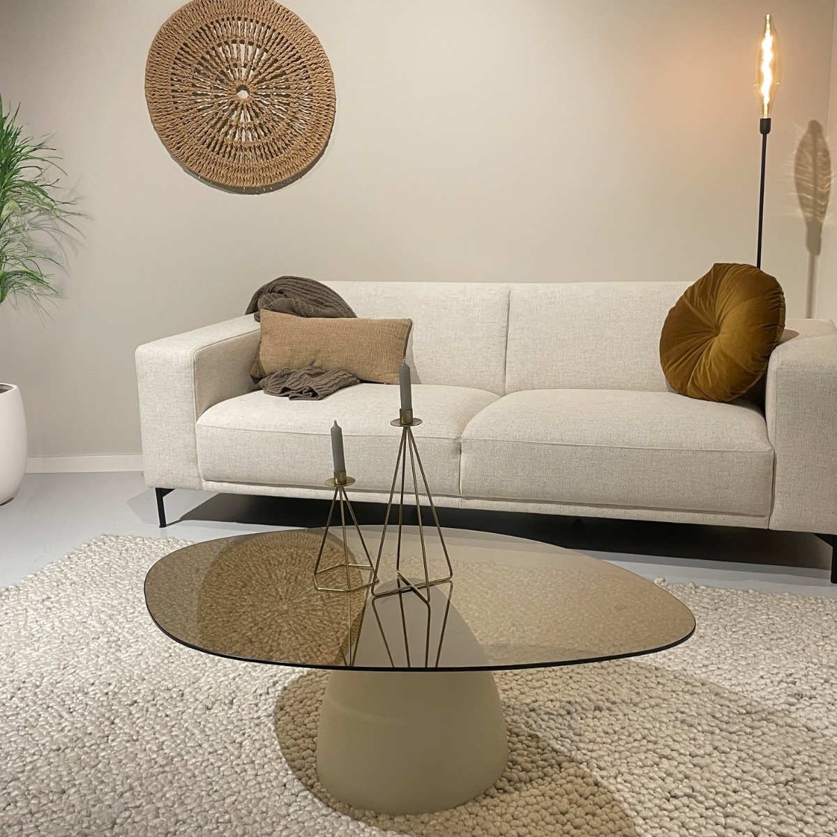 Brix - Salontafel - Brix Mylon 110 cm - Beige