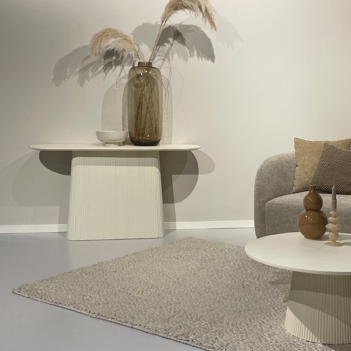 Livingfurn - Wandtafel - Patrice 140cm - Beige