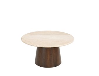 Brix - Salontafel - Brix Bottecino rond 75cm - Beige