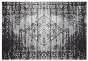 Brix - Vloerkleed Brix Kelly Vintage Black - 290x200x1 - Katoen