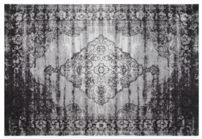 Brix - Vloerkleed Brix Kelly Vintage Black - 170x240 - Katoen