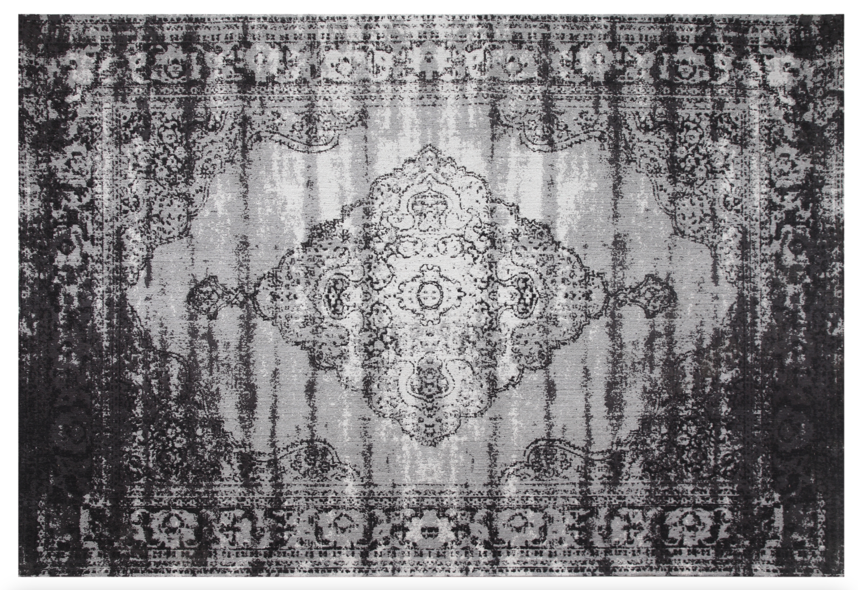 Brix - Vloerkleed Brix Kelly Vintage Black - 170x240 - Katoen