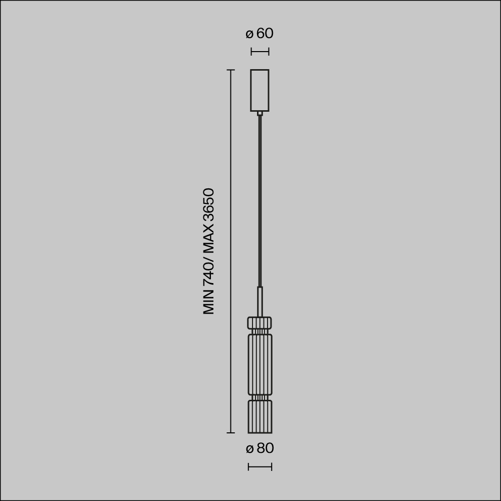 Maytoni - Hanglamp Ordo - Zwart - Ø8
