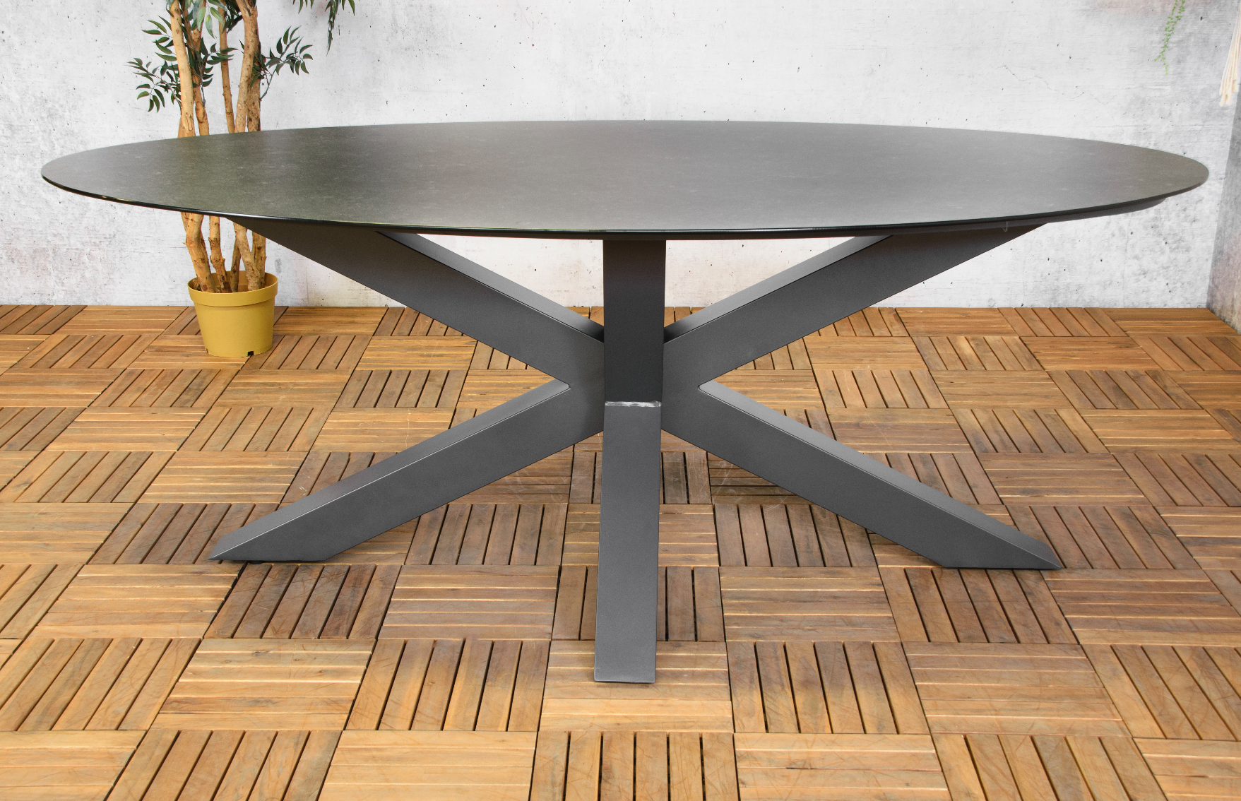 ZOMER-Sens-Line - Atalanta Tuintafel Ovaal 200x100cm - Keramiek