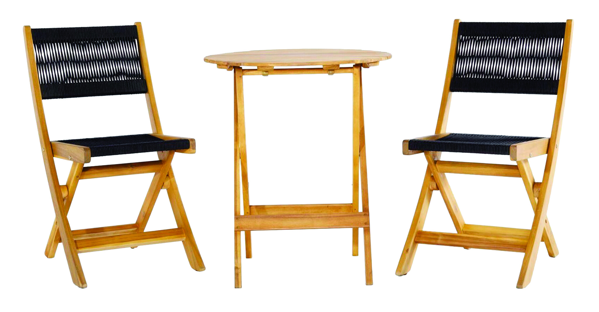 ZOMER-Sens-Line - Lanzarote Bistroset - Zwart en Bruin - 3-delig