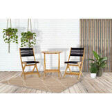 ZOMER-Sens-Line - Lanzarote Bistroset - Zwart en Bruin - 3-delig