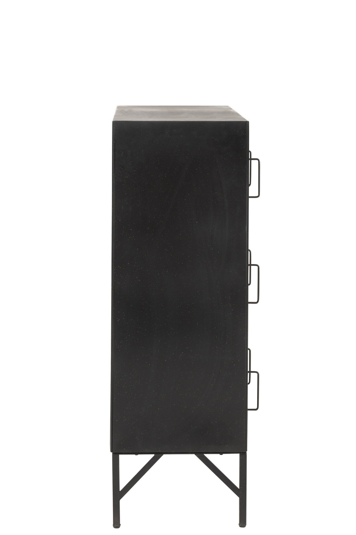 J-Line - Kast 9 Deuren Metaal Zwart - 86x41x113.5cm