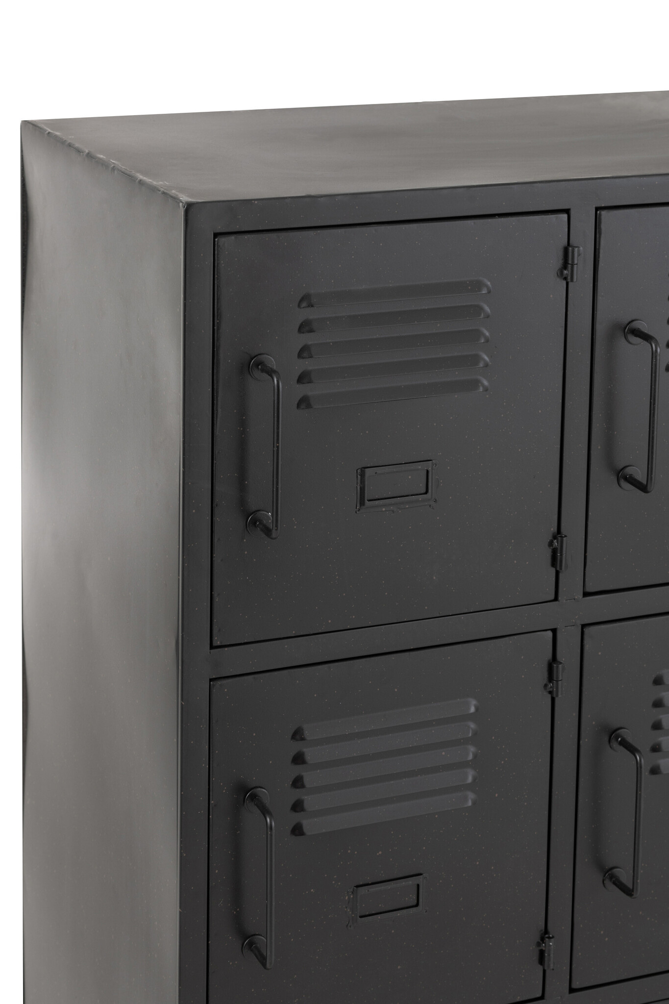 J-Line - Kast 9 Deuren Metaal Zwart - 86x41x113.5cm