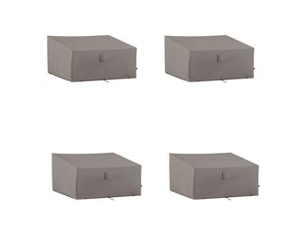 Madison - Garden bench cover 130x75x65 grey - 4 stuks