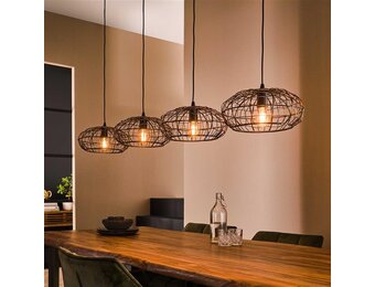 Hoyz - Hanglamp 4L Connect XL - Zwart bruin