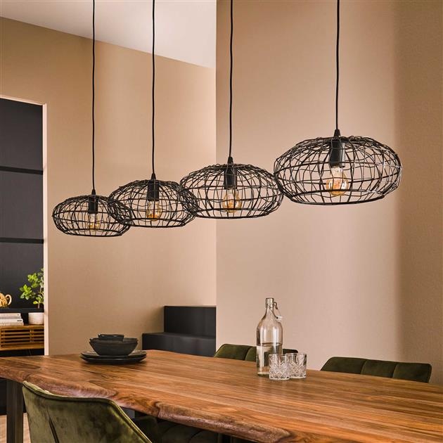 Hoyz - Hanglamp 4L Connect XL - Zwart bruin