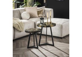 Hoyz Collection - Salontafel set van 2 - Zwart/Goud