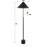 Hoyz Collection - Vloerlamp Kosmos LED-dimmer - Charcoal