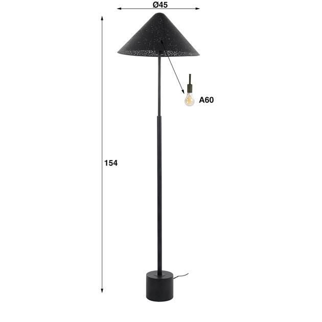 Hoyz Collection - Vloerlamp Kosmos LED-dimmer - Charcoal