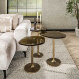 Hoyz Collection - Bijzettafel Eclipse S - Goud Antiek Finish