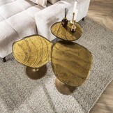 Hoyz Collection - Bijzettafel Eclipse S - Goud Antiek Finish