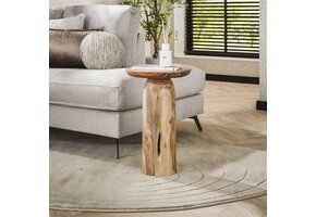 Hoyz Collection - Bijzettafel River Solid XL - Massief Acacia Naturel