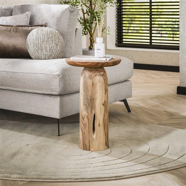 Hoyz Collection - Bijzettafel River Solid XL - Massief Acacia Naturel
