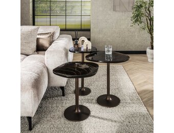 Hoyz Collection - Bijzettafel Eclipse M - Koper Antiek Finish