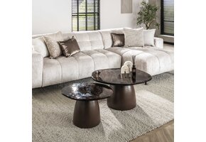 Hoyz Collection - Salontafel Eclipse Set-2 - Koper Antiek Finish