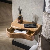 Hoyz Collection - Nachtkastje Organic  - Massief Acacia Naturel - Set van 2
