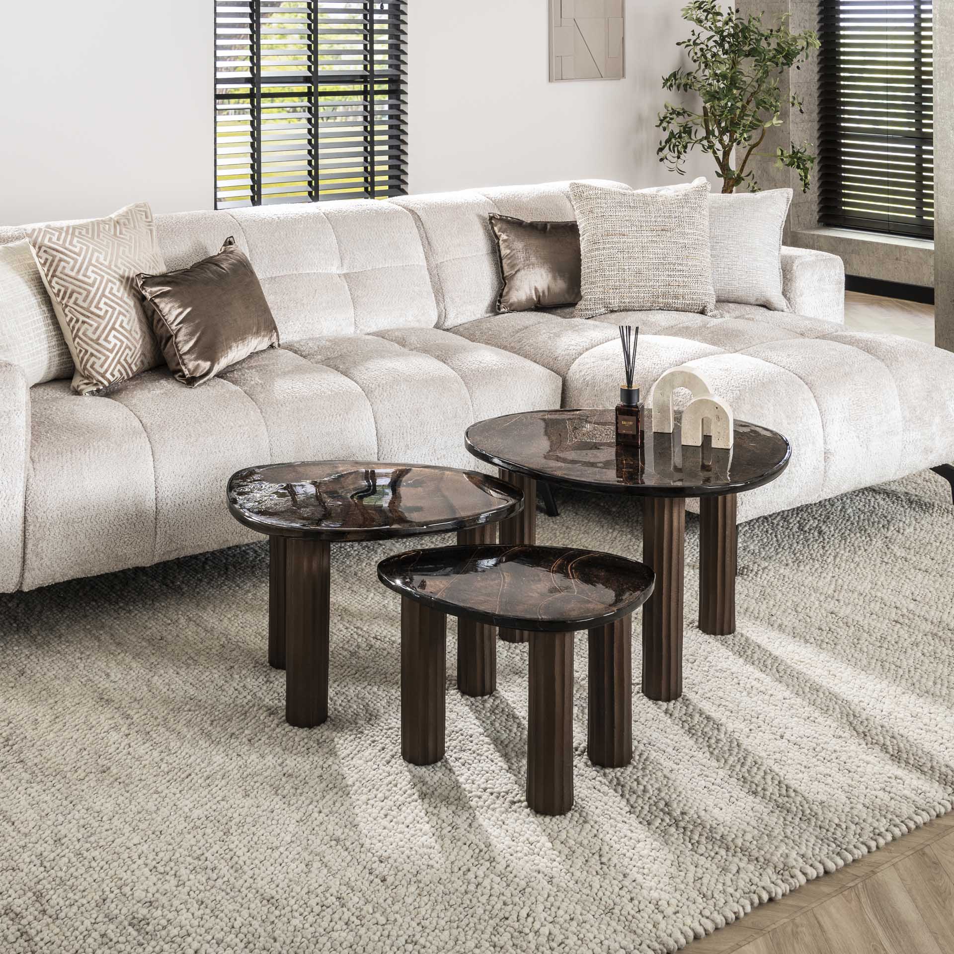 Hoyz Collection - Salontafel Eclipse L - Koper Antiek Finish