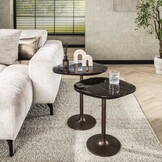 Hoyz Collection - Bijzettafel Eclipse S - Koper Antiek Finish