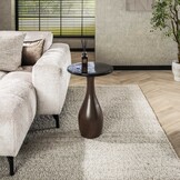 Hoyz Collection - Bijzettafel Eclipse Druppel M - Koper Antiek Finish