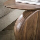 Hoyz Collection - Bijzettafel Art Solid - Massief Acacia Glaze Brown