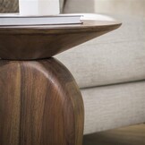 Hoyz Collection - Bijzettafel Art Solid - Massief Acacia Glaze Brown