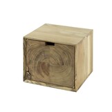 Hoyz Collection - Nachtkastje Block Zwevend 1 Lade - Massief Acacia Naturel