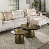 Hoyz Collection - Salontafel Eclipse Set-2 - Goud Antiek Finish