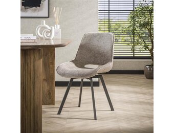 Hoyz Collection - Stoel Swivel - Rich Zandkleur - Set van 4