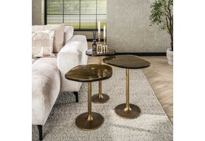 Hoyz Collection - Bijzettafel Eclipse M - Goud Antiek Finish