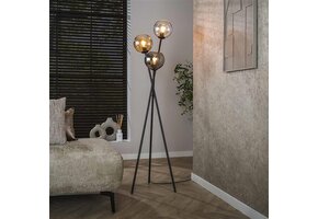 Hoyz Collection - Vloerlamp Multi Globe 3-lichts - Artic Zwart