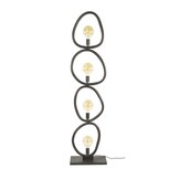 Hoyz Collection - Vloerlamp Pebble 4-lichts - Artic Zwart