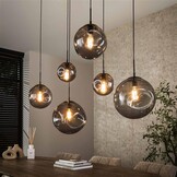 Hoyz Collection - Hanglamp Stellar Black 6-lichts - Artic Zwart