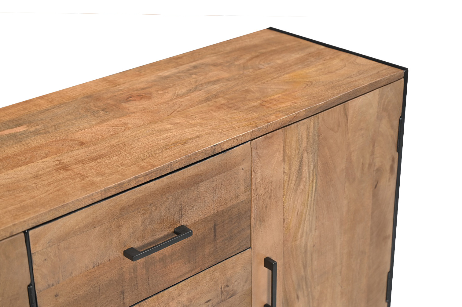 Livingfurn - Dressoir - Elin 180cm - Bruin, Zwart