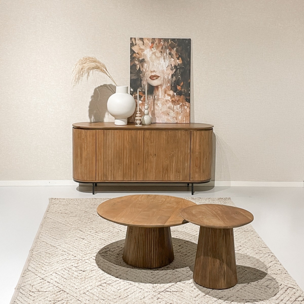 Livingfurn - Salontafel Salvator 50cm - Mangohout