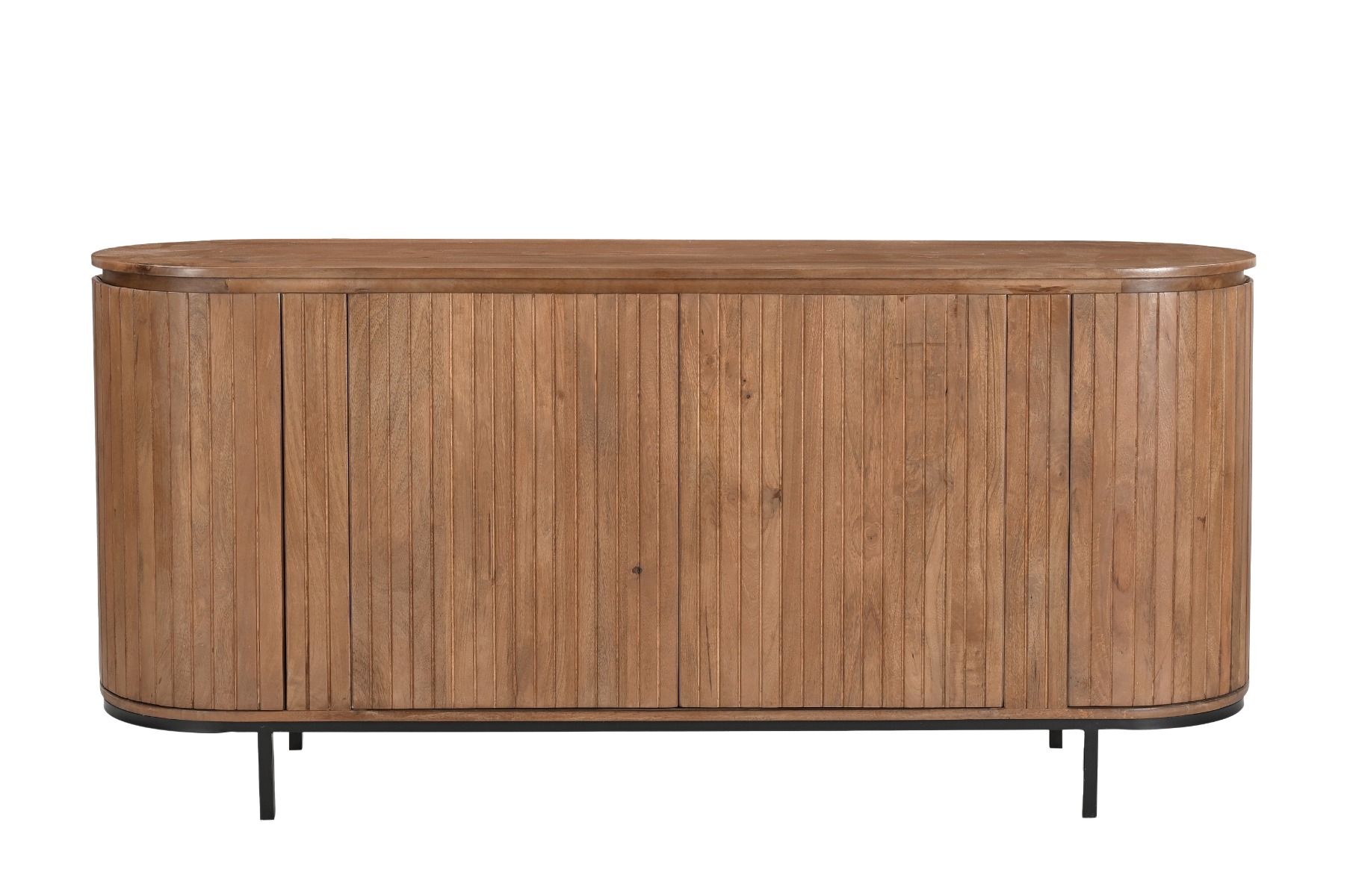 Livingfurn - Dressoir Noor Natural 170cm - Mangohout / Gecoat Staal