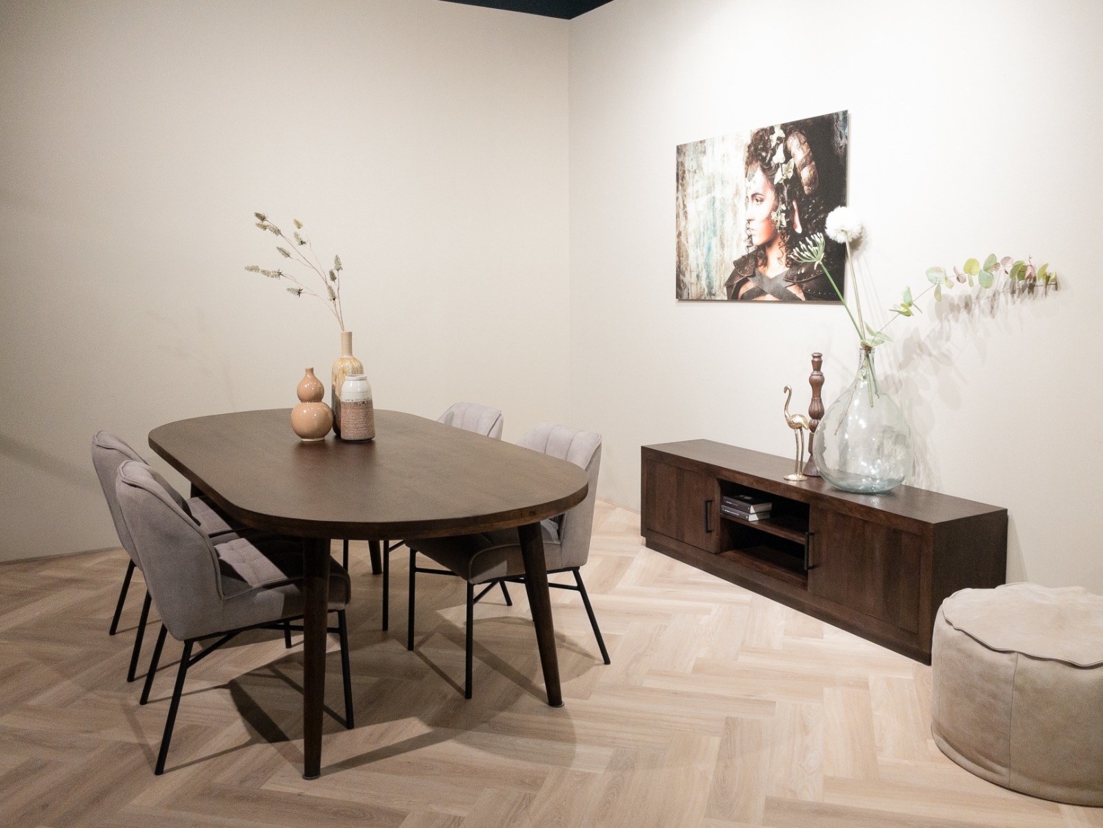 Livingfurn - TV Meubel Jaxx Brown 180cm - Mangohout