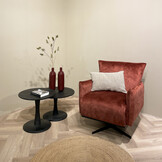 Brix - Salontafel Brix Vivian Zwart - 60x60x38cm - Mangohout