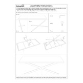 Livingfurn - e Zwart Eetkamertafel -  -  Mango Hout  - 180 cm