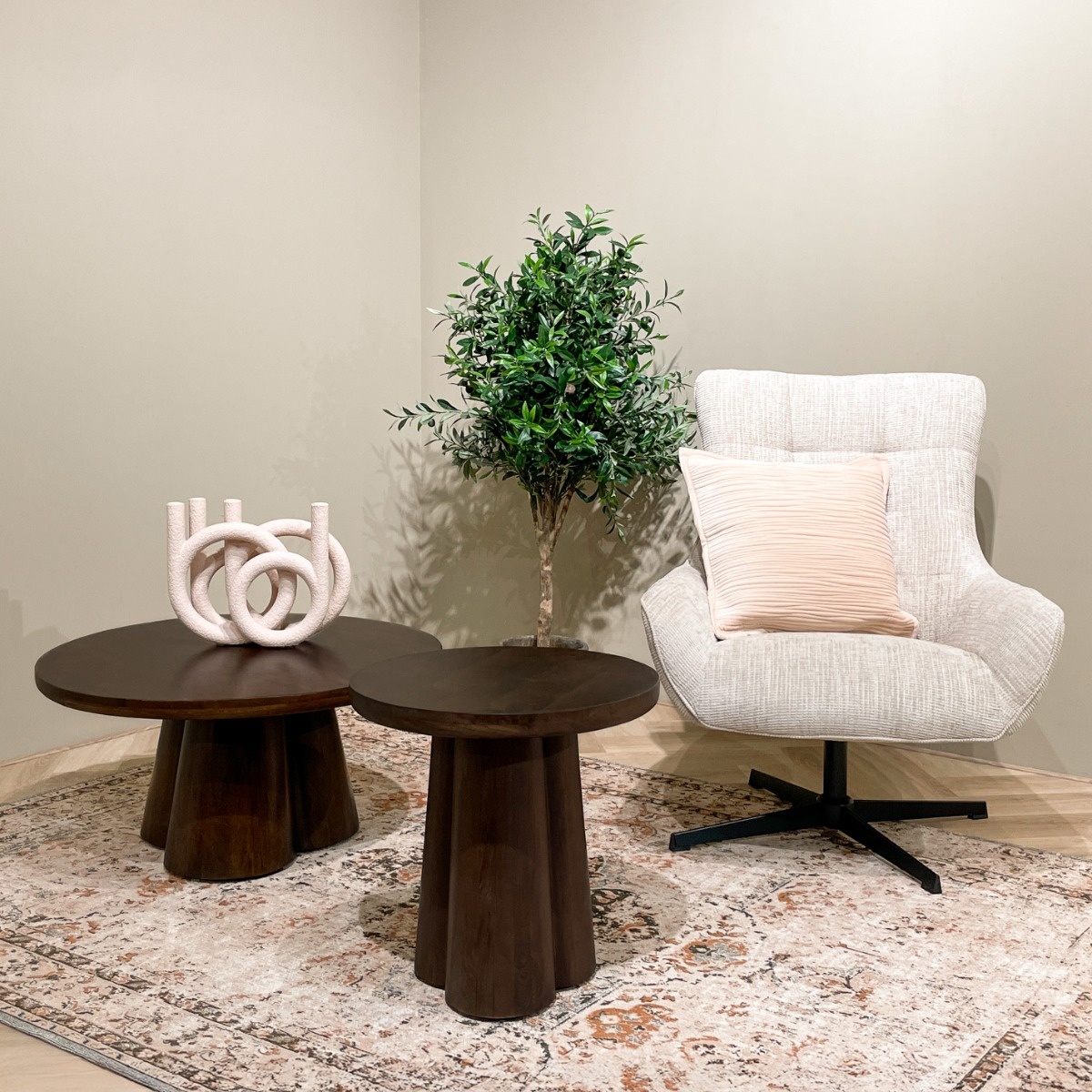 Brix - Salontafel Brix Clubs 50cm - Mangohout