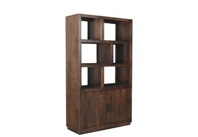 Livingfurn - Vitrinekast Jaxx Brown 120cm - Mangohout