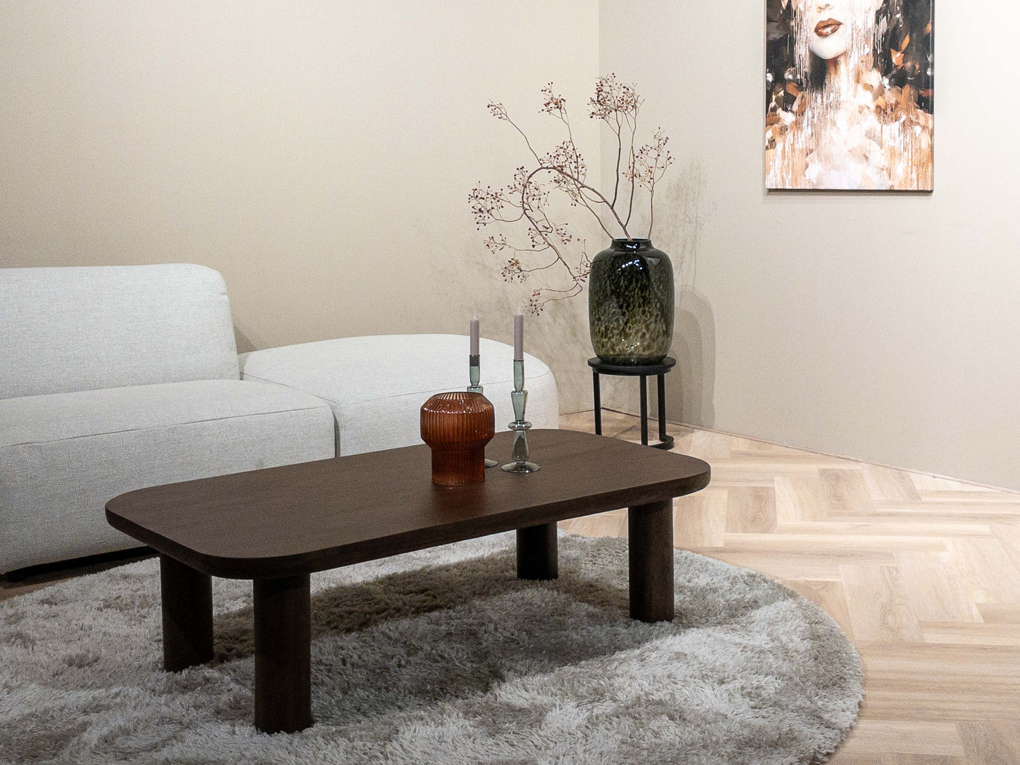 Livingfurn - Salontafel Badou 120cm - Mangohout